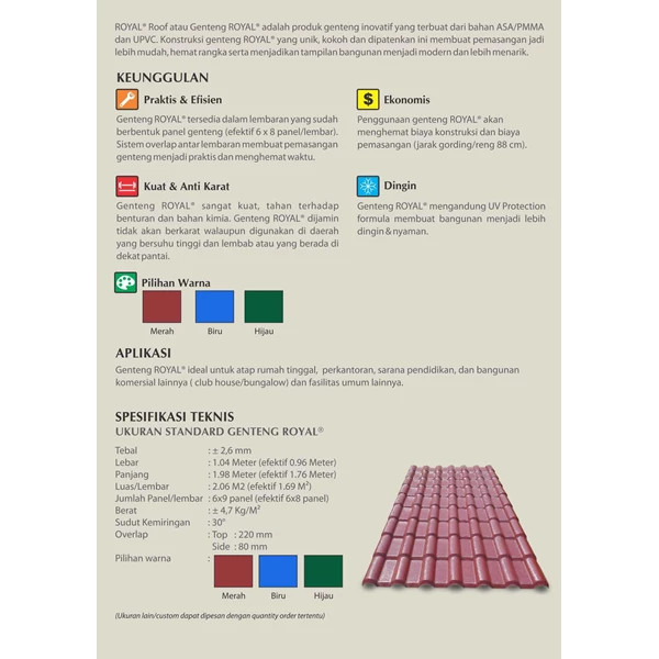 Genteng Royal Roof UPVC - Image 4